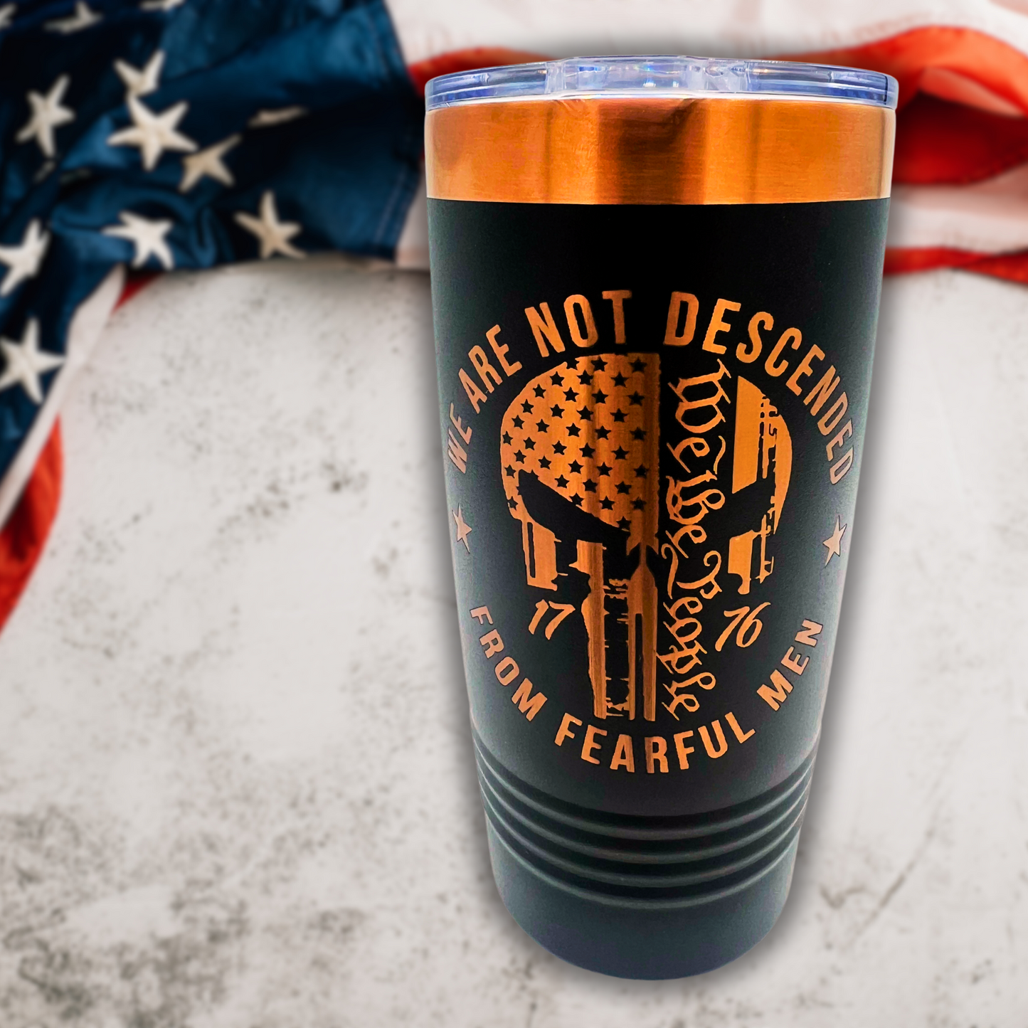 20oz Polar Camel Tumbler - We Are Not Descended from Fearful Men