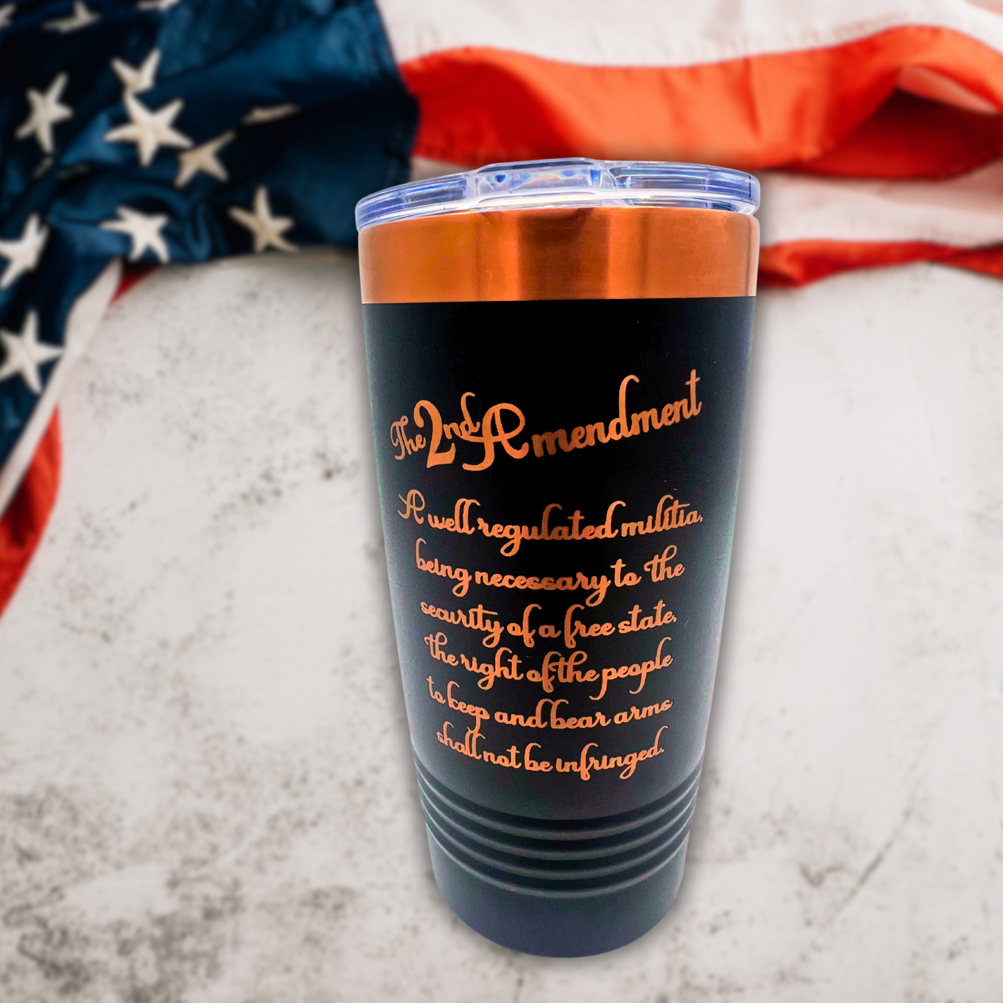 20oz Polar Camel Tumbler - 2nd Amendment